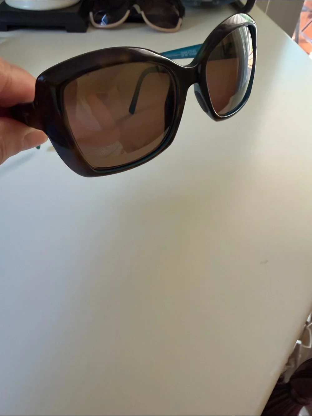 Maui Jim Teal and Brown Women's Sunglasses